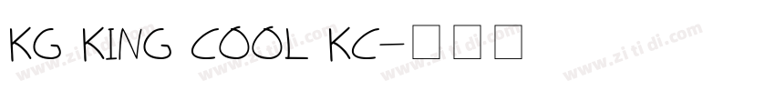 KG King Cool KC字体转换